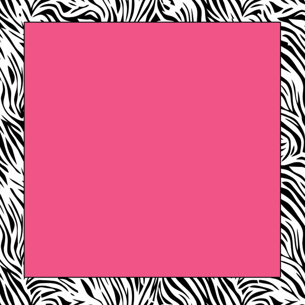 Free Zebra Print Border | Fre - Zebra Border Clip Art