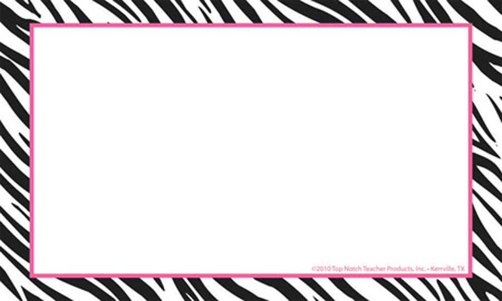... Free zebra print clipart  - Zebra Border Clip Art