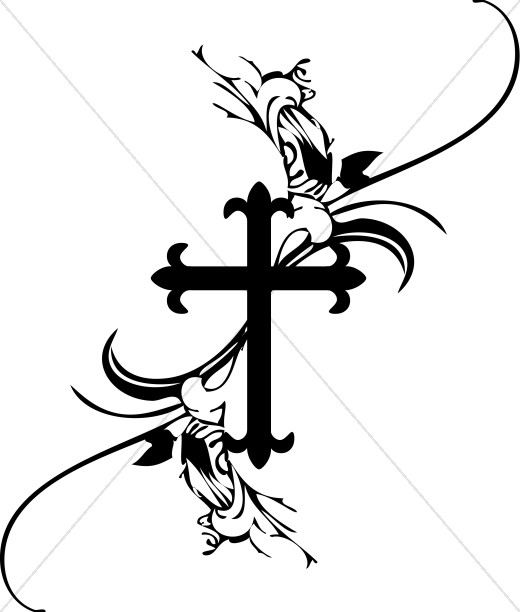 French Cross Clipart - Clipart Crosses