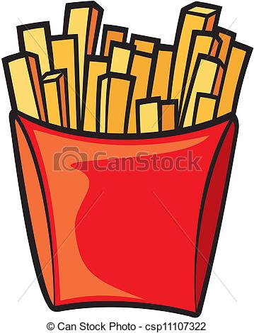 french fries Vector Illustrat - French Fry Clip Art
