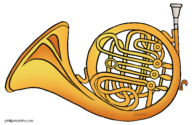 French Horn Clip Art. French 