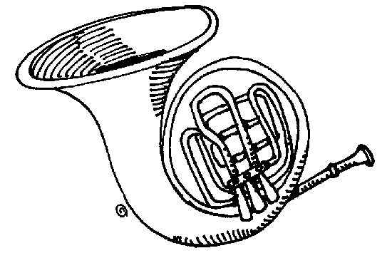 French Horn Clip Art Free Vec