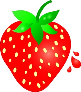 Fresh Strawberry Clipart Image Fresh Juicy Ripe Red Strawberry With