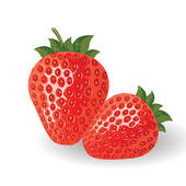 Fresh vector strawberries
