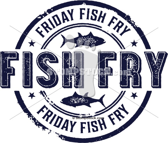 Friday Fish Fry Logo Stompstock Royalty Free Stock Vector Rubber