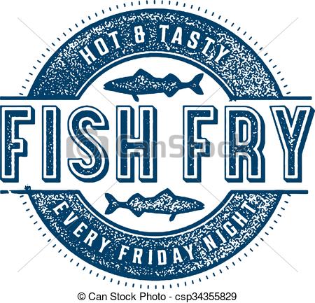 ... Friday Fish Fry - Vintage style stamp for Friday Fish Fry. Friday Fish Fry Clip Artby ...