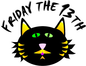 Friday the 13th black cat .