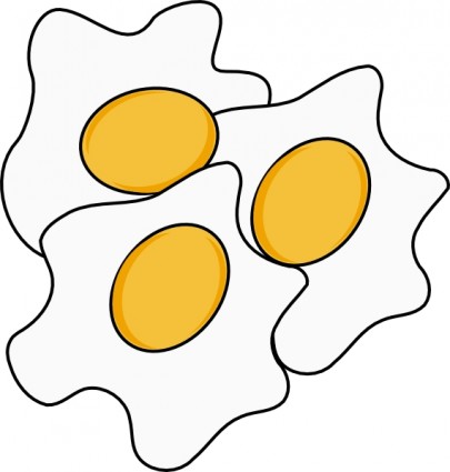 Fried Eggs clip art Vector clip art - Free vector for free download