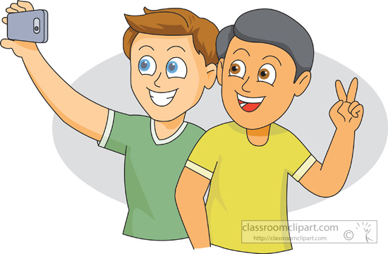 two friends clipart black and
