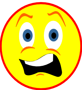 Frightened Face Clipart Image - Scared Face Clipart