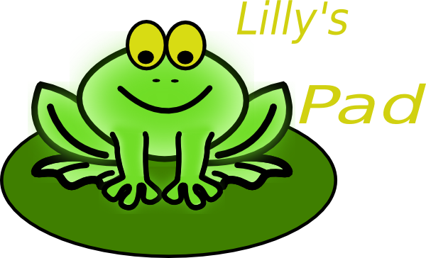 frog on lily pad clipart