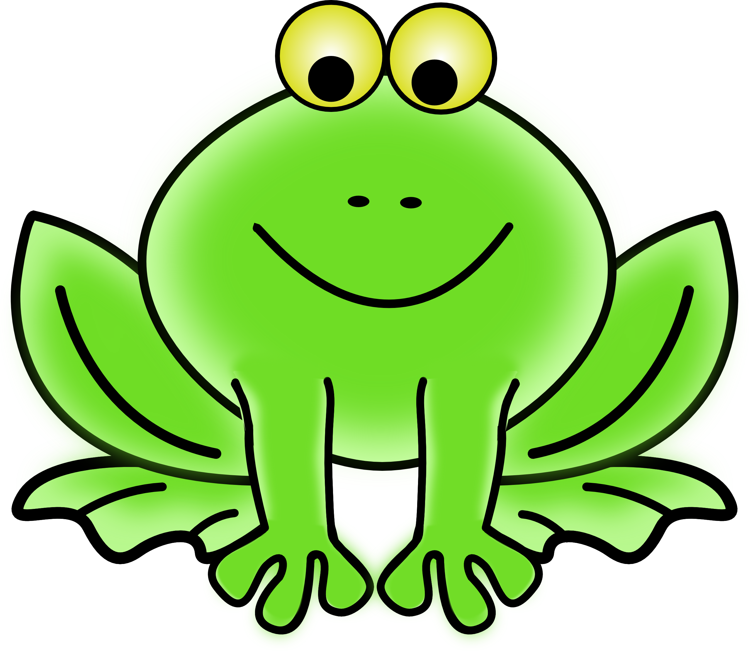 Image of cute frog clipart 6 