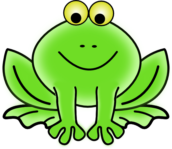 Jumping frog clipart