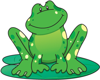 Free frog clip art drawings .