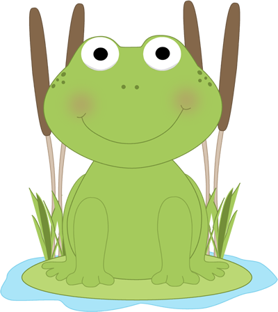 Frog In A Pond Clip Art Frog In A Pond Image