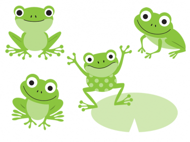 Jumping frog clipart