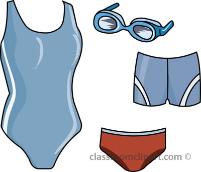 Retro Bathing Suit Clipart #1