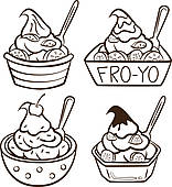 frozen fogurt u0026middot; fr - Frozen Yogurt Clip Art