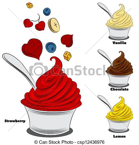 ... Frozen Yogurt With Toppings - An image of a frozen yogurt.