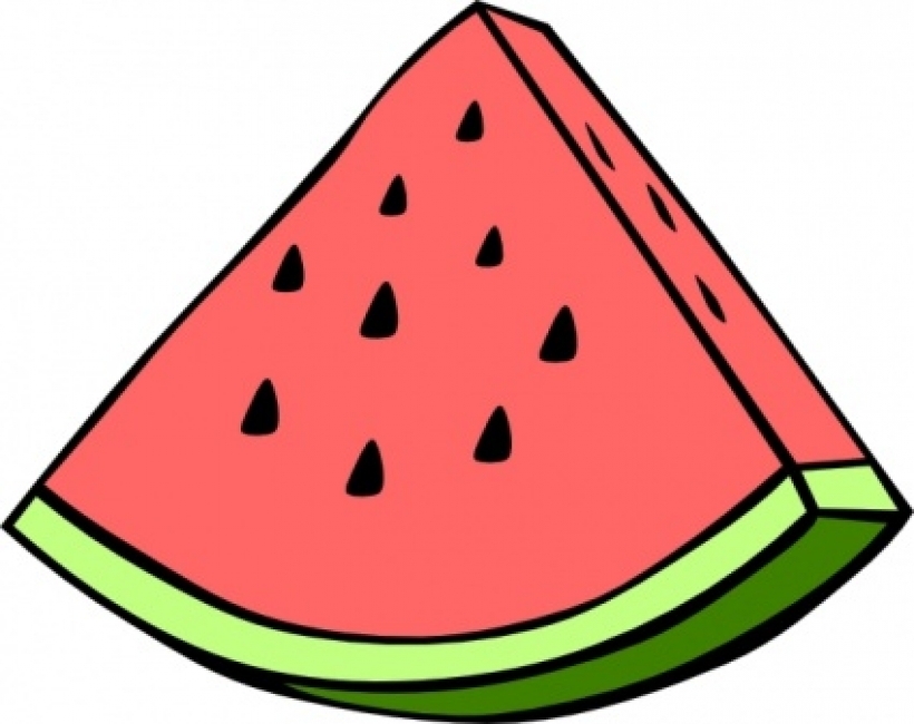 Fruits clipart, watermelon, w