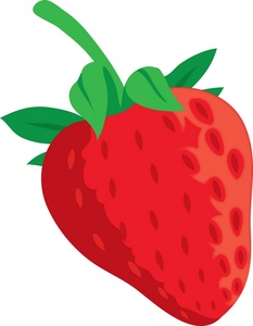 Fruit Clipart Image A Plump Red Strawberry