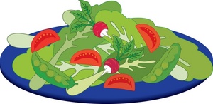 Fruit Plate Clipart Free Clip - Clip Art Salad