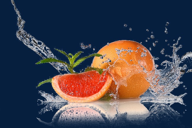 fresh fruit and splash of water, Fruit Clipart, Splash Clipart, Water  Clipart PNG