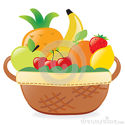 fruits basket clipart - Fruit Basket Clipart