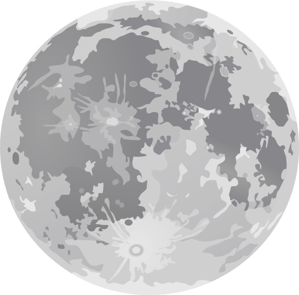 Moon Coloring Clipart Clipart