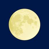 Realistic moon clipart image