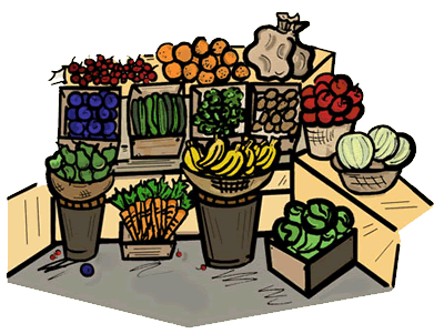 Full Version Of Fruit Vegetable Market Clipart