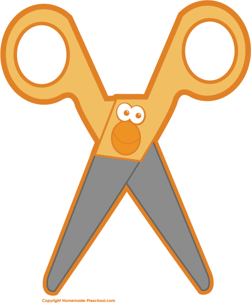 Scissors clip art free vector