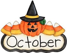 Fun month of october hallowee - Clip Art October