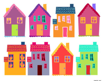 Funky Houses Clipart House Di - Clipart Houses
