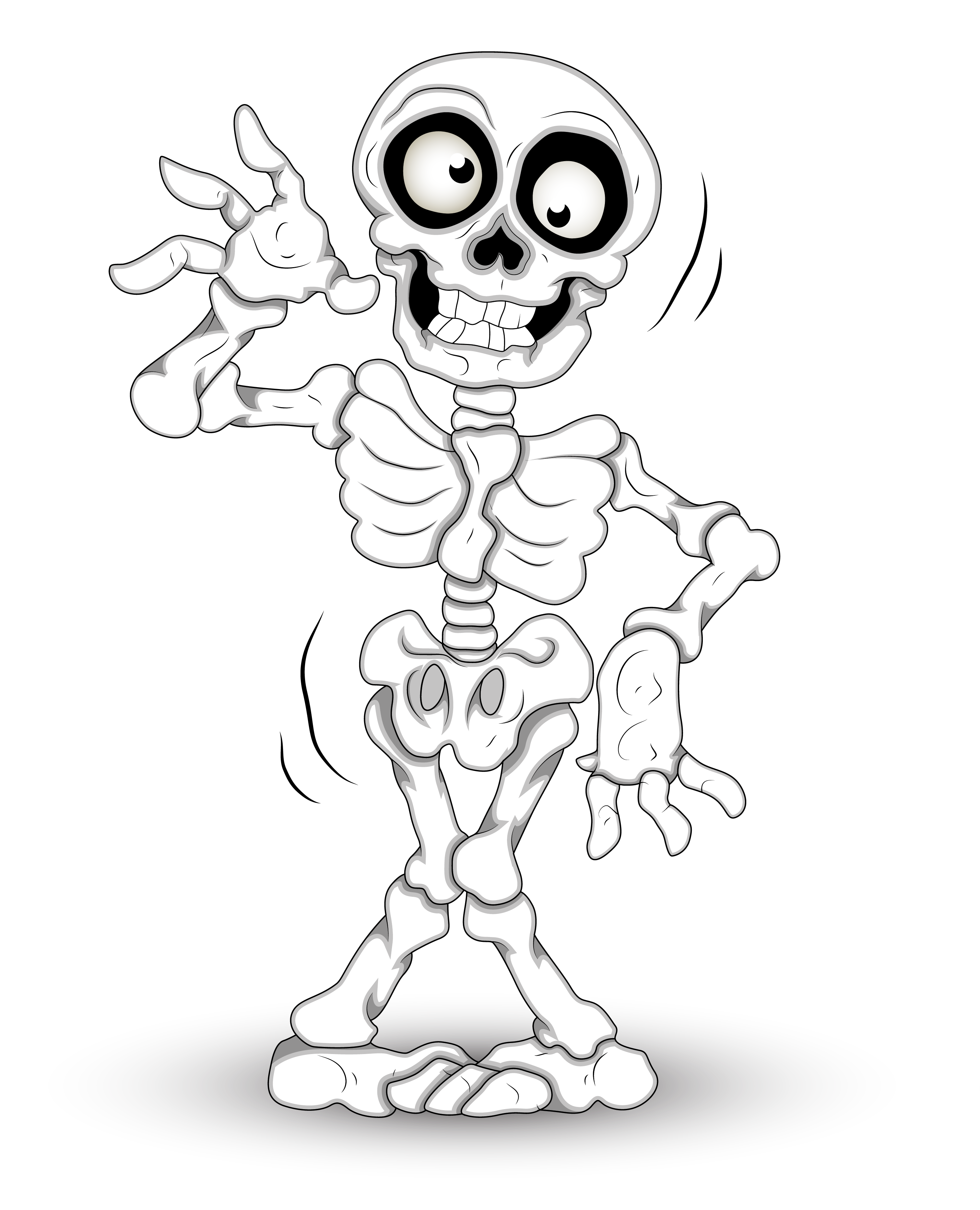 Funmozar Halloween Clipart Pa - Skeleton Clip Art