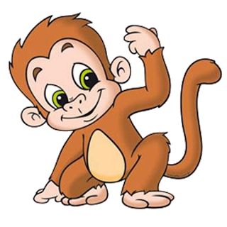 Funny Baby Monkey Pictures - Monkeys Cartoon Clip Art