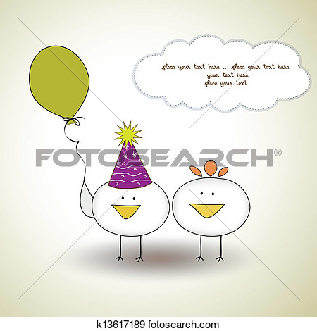 funny birthday party greeting .