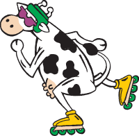Funny Cow Farm Animals Vector 4 99 Cartoon Duck Bird Clip Art Vector