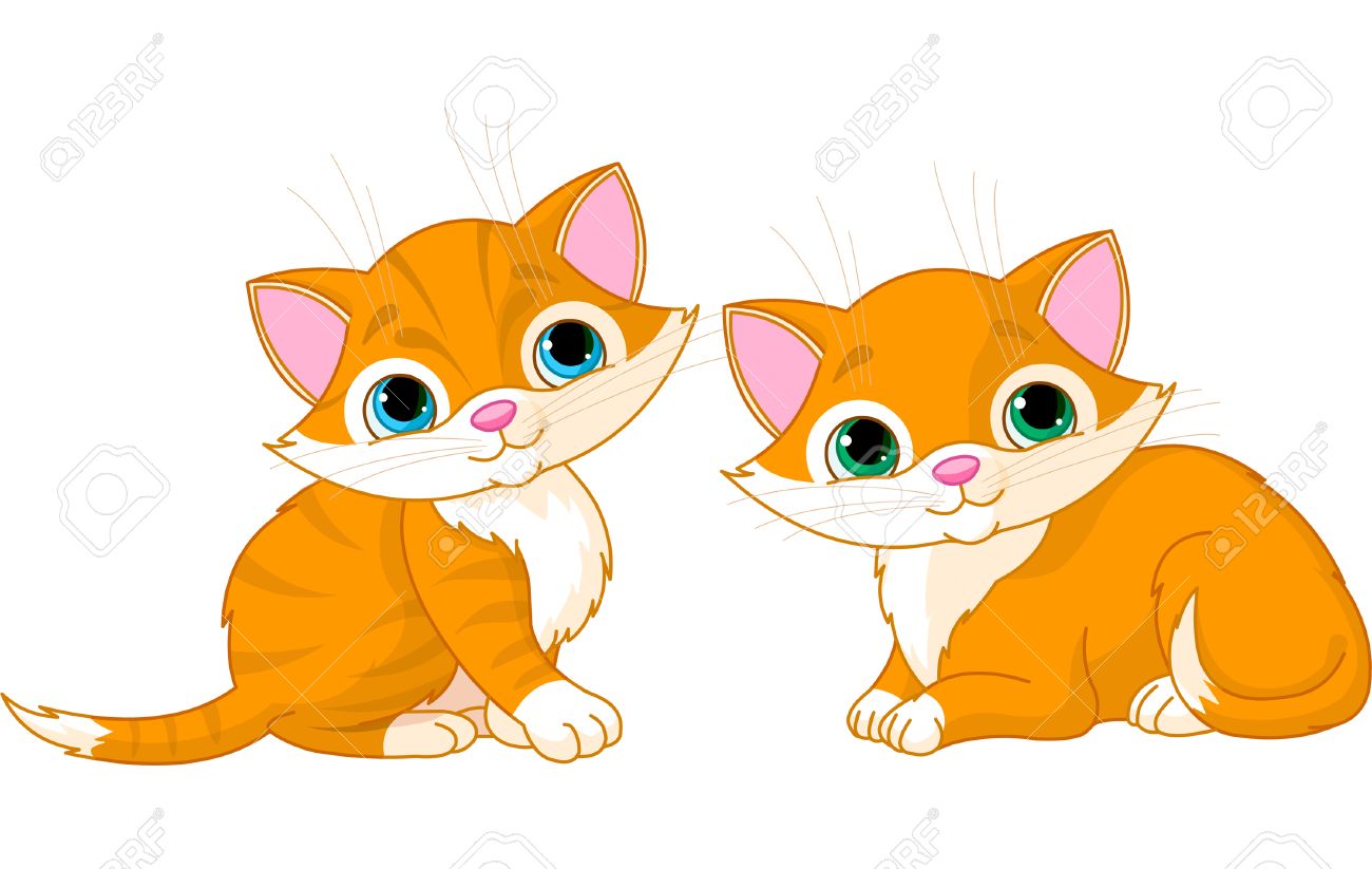 Funny Cute Kittens Clip Art