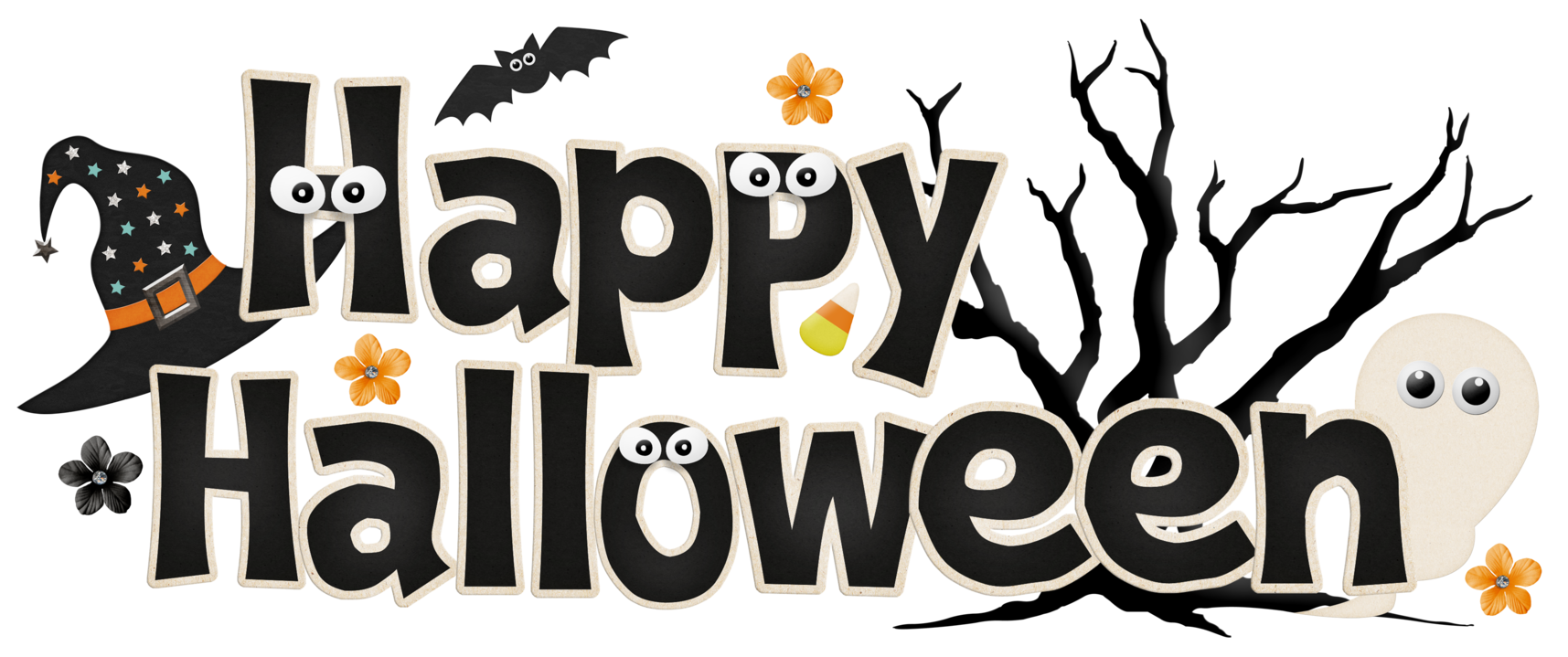 Funny Happy Halloween Clip Ar - Happy Halloween Clip Art