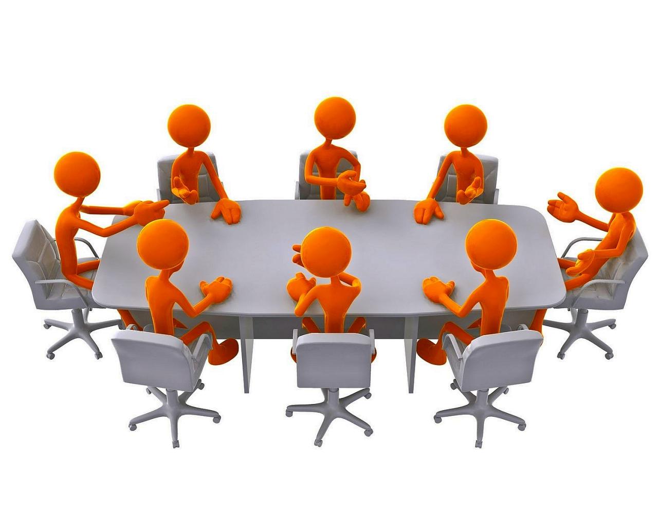 Funny Meeting Clipart - Conference Clipart