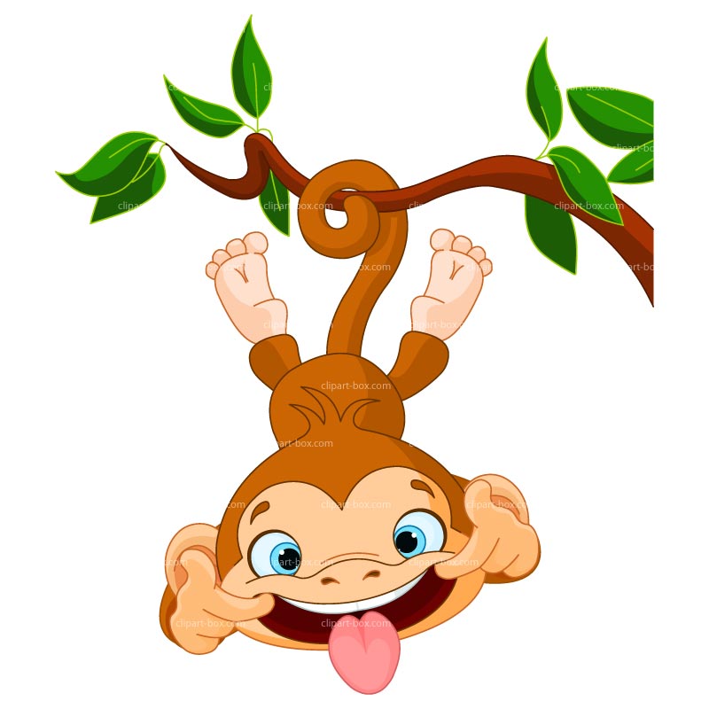 Funny monkey clip art free clipart images