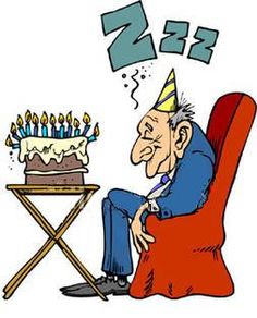 Funny old man birthday clipart .