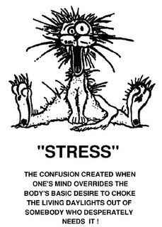 stressed out: An image of a .
