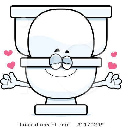 Toilet clip art black and whi
