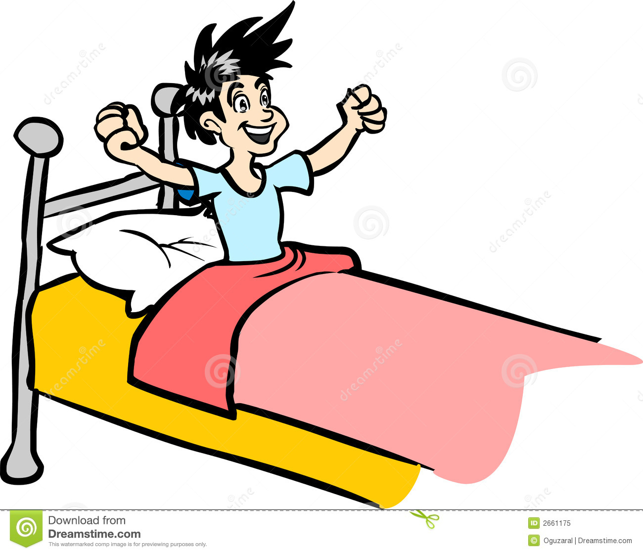 Funny Wake Up Clipart #1 . - Waking Up Clipart