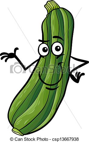 ... funny zucchini vegetable cartoon illustration - Cartoon... ...
