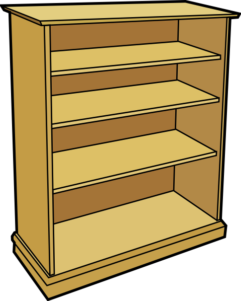 furniture clipart - Bookcase Clipart