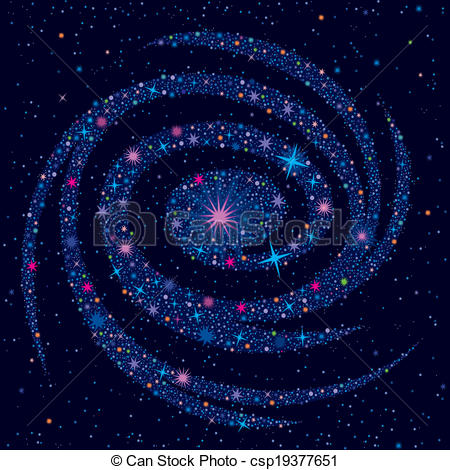 Cosmic Background With Galaxy - csp19377651