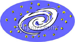 Spiral Galaxy Clipart #1